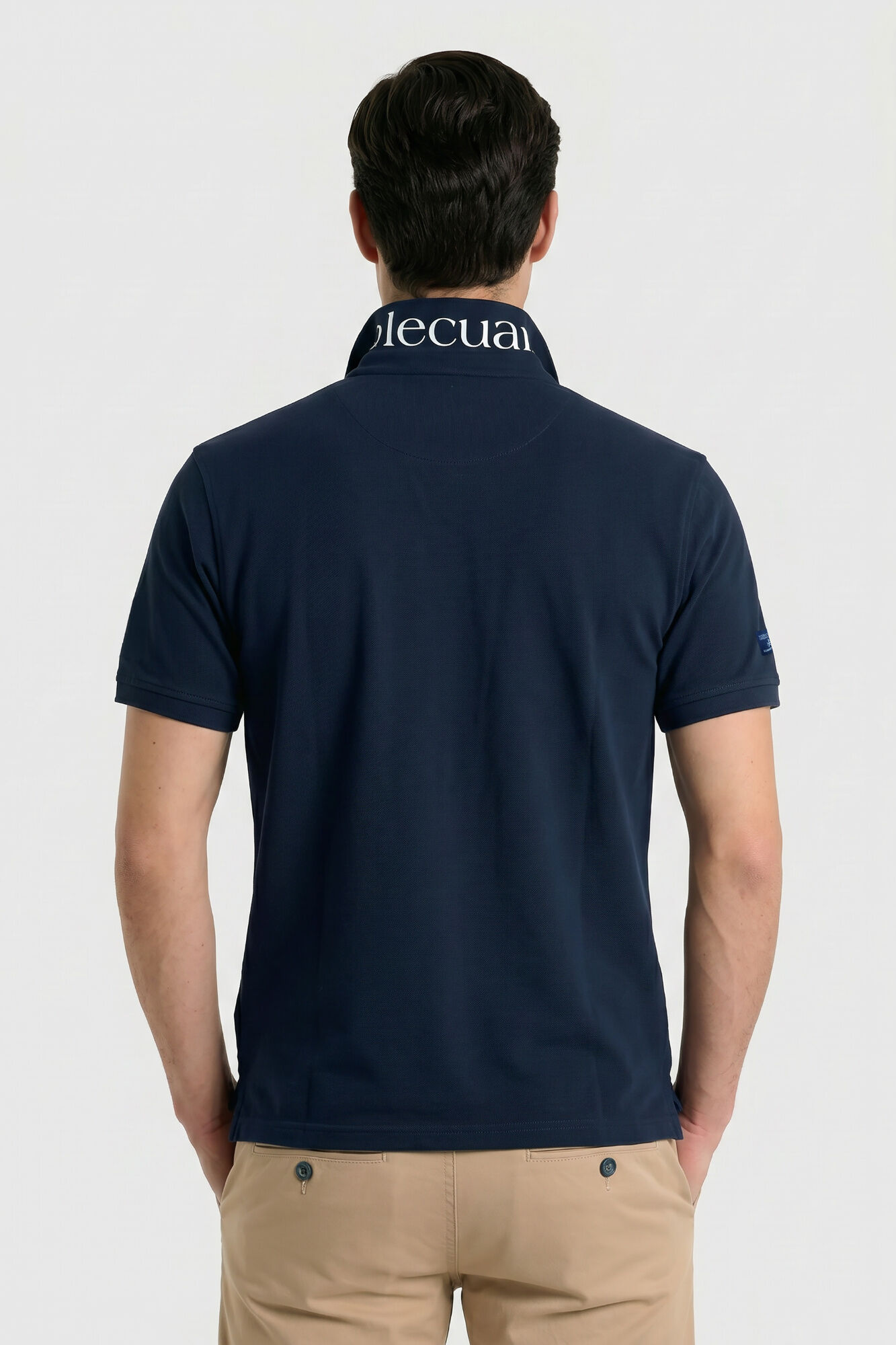 Valecuatro Polo semibordado United Azul