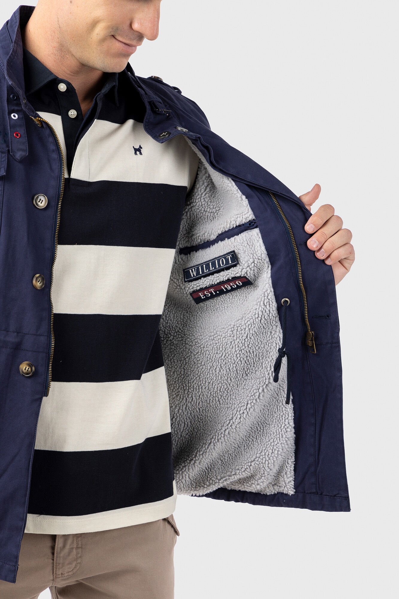 Williot Jaqueta saariana com manchas Azul