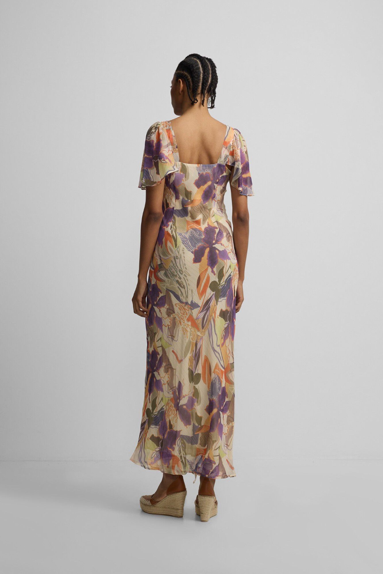 Silbon Floral print long dress Multicolour