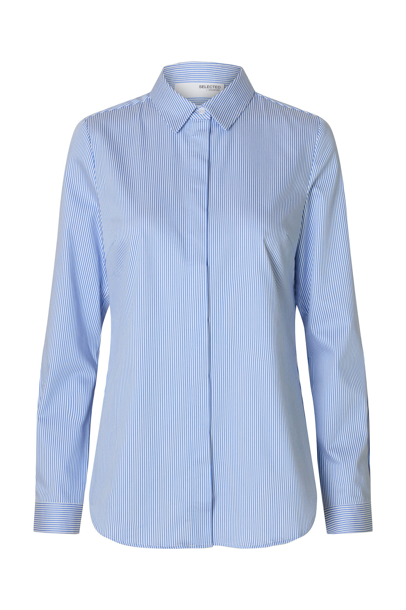 Selected Camisa Slim Fit confeccionada em algod&atilde;o org&acirc;nico