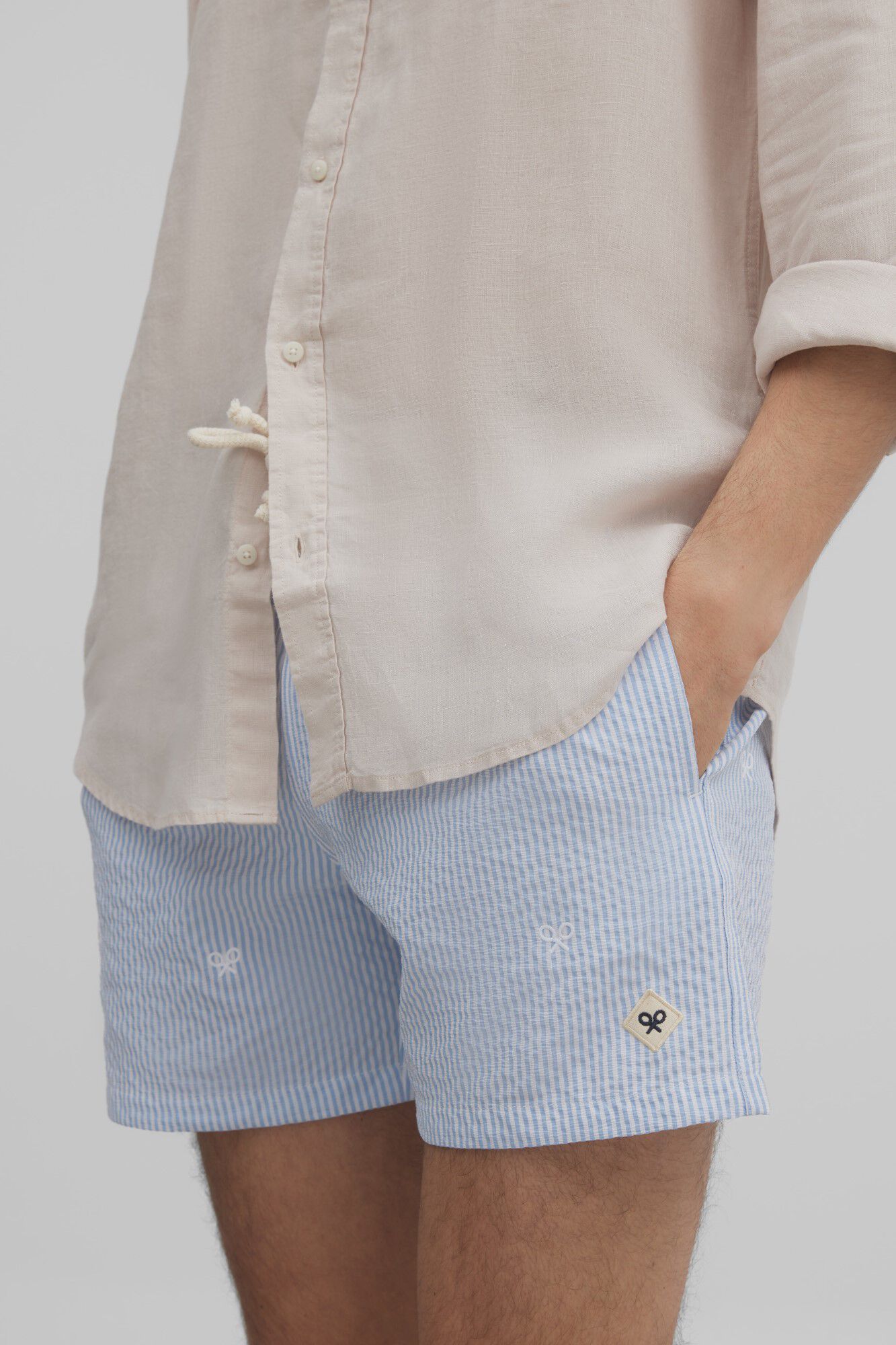 Silbon Ba&ntilde;ador rayas Azul