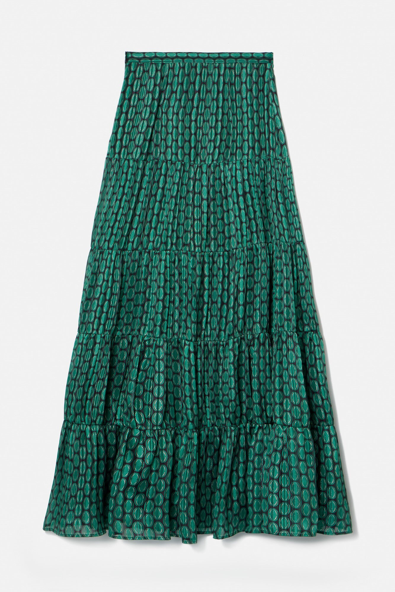Silbon Falda Event Collection Gerbe Estampado verde
