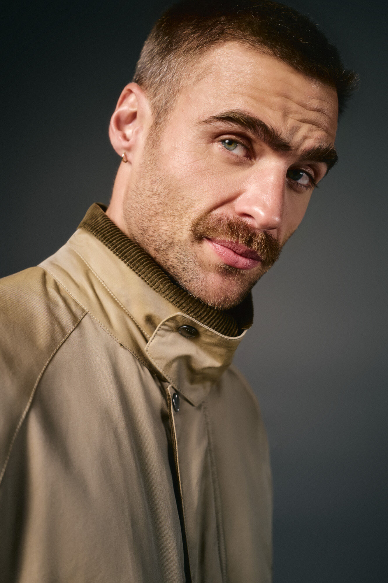 OOTO Parka tecido efeito encerado Tostado