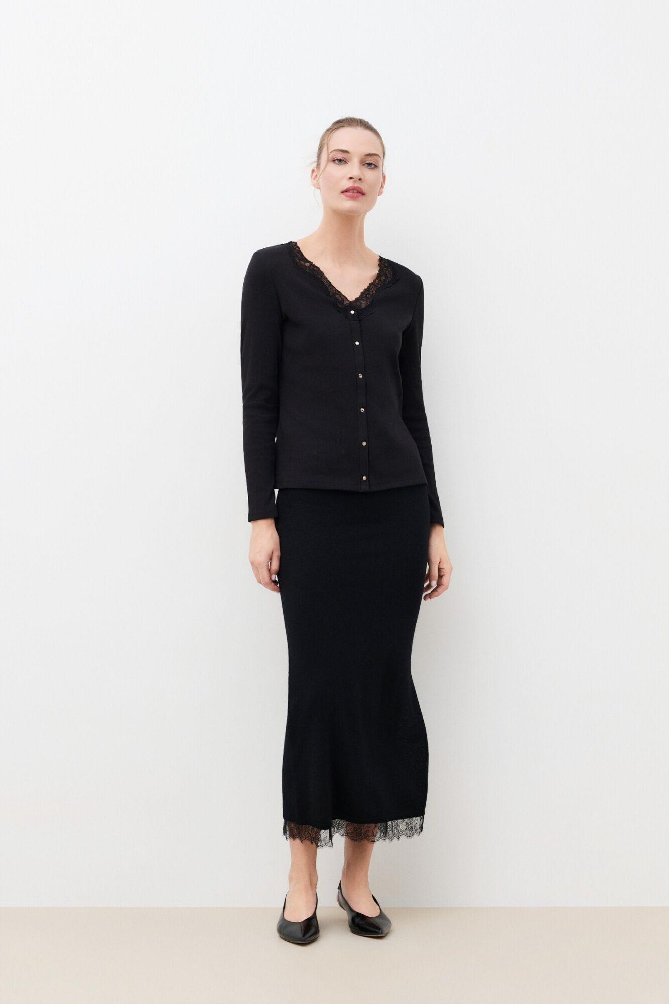 Caroll T-shirt manga comprida Tpatrizia Preto