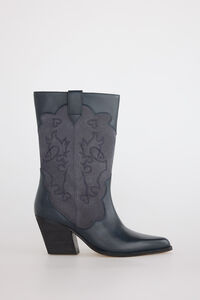 Slowlove Bota de pele e croute