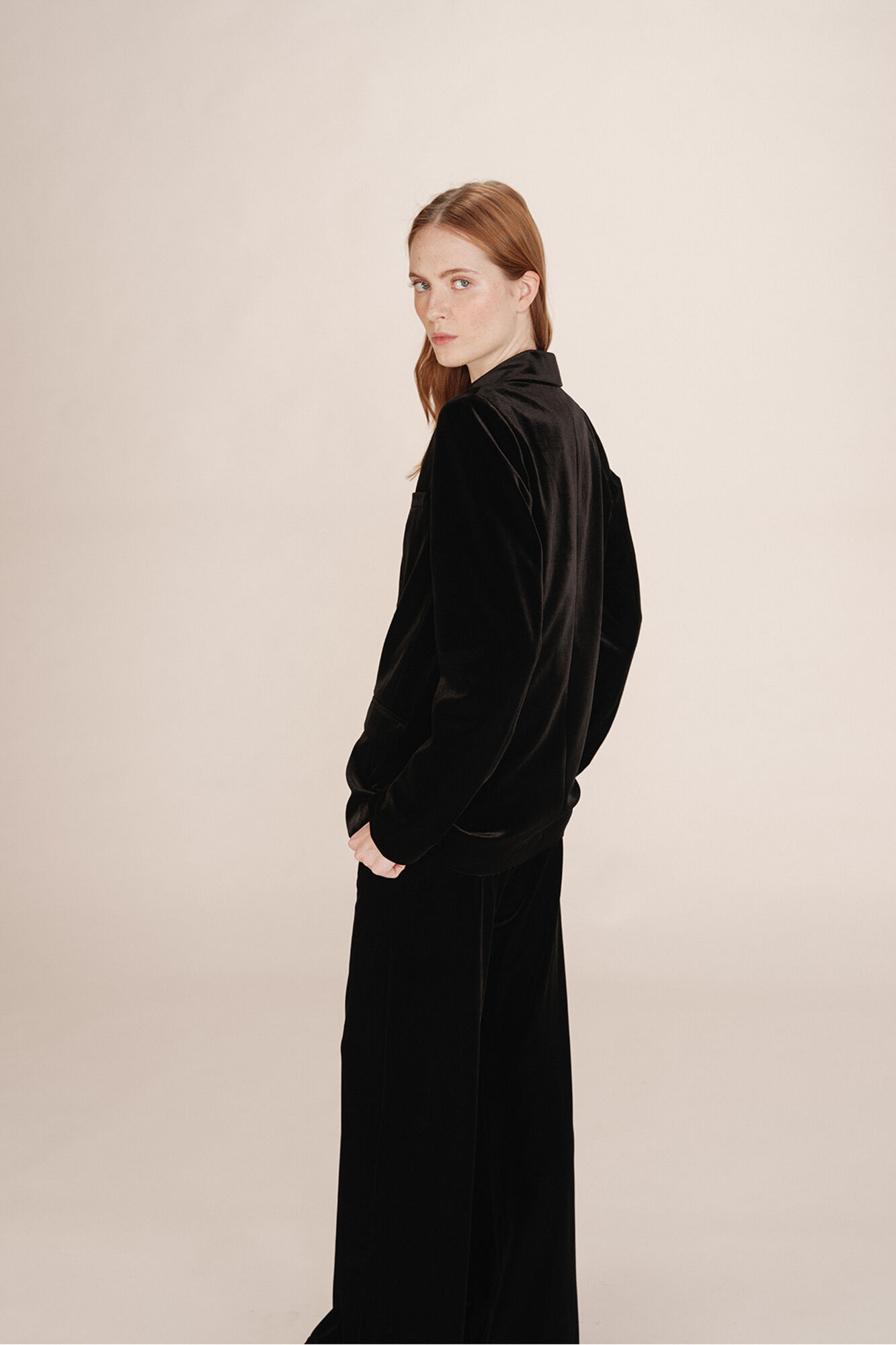 Grace & Mila Blazer de veludo Preto