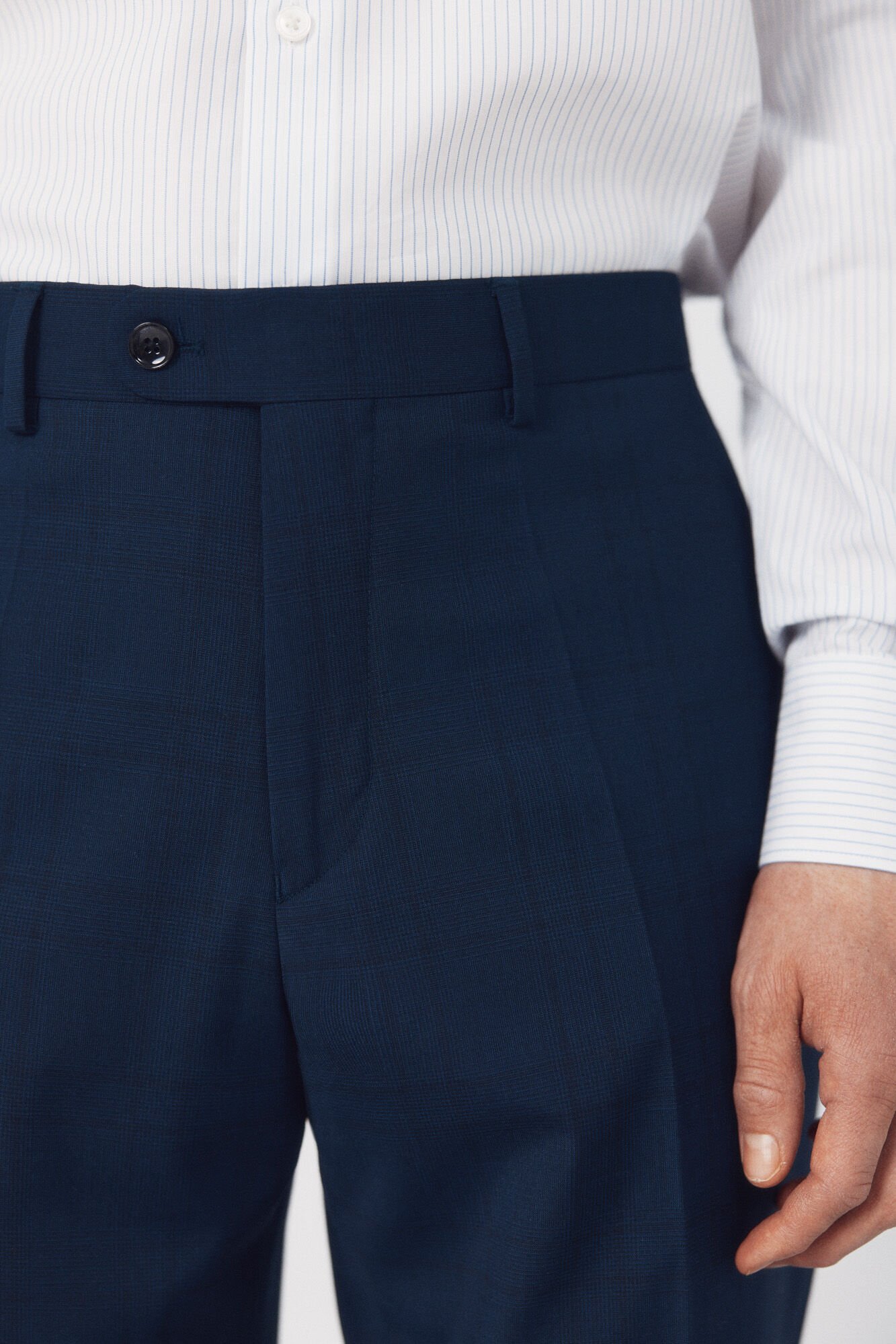 Cortefiel Cal&ccedil;as xadrez azul vibrante Azul