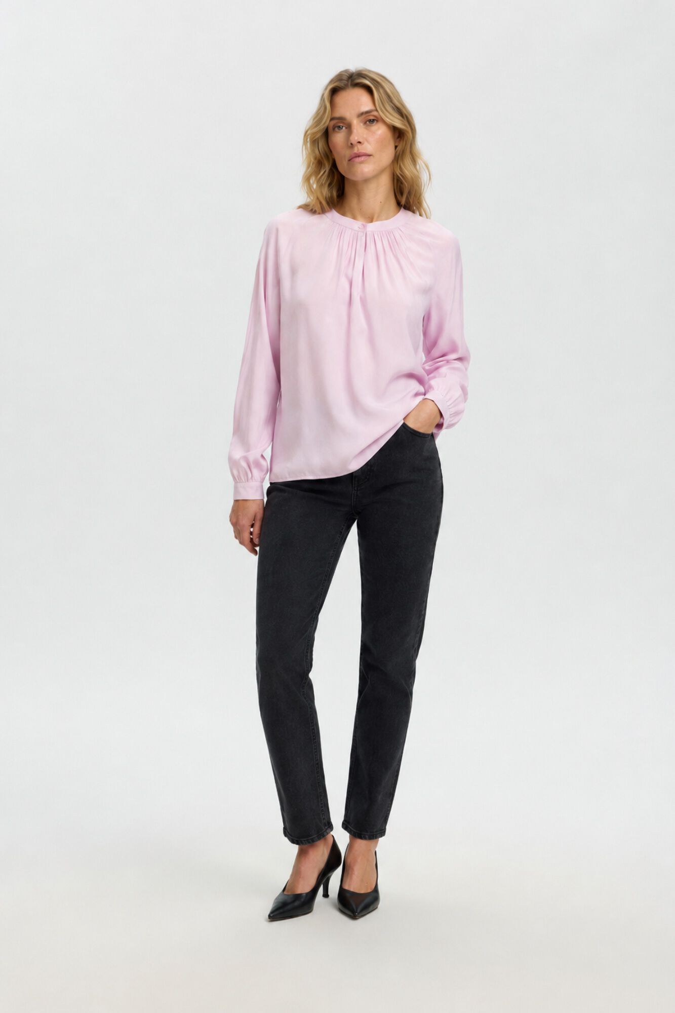 Selected Blusa de manga comprida