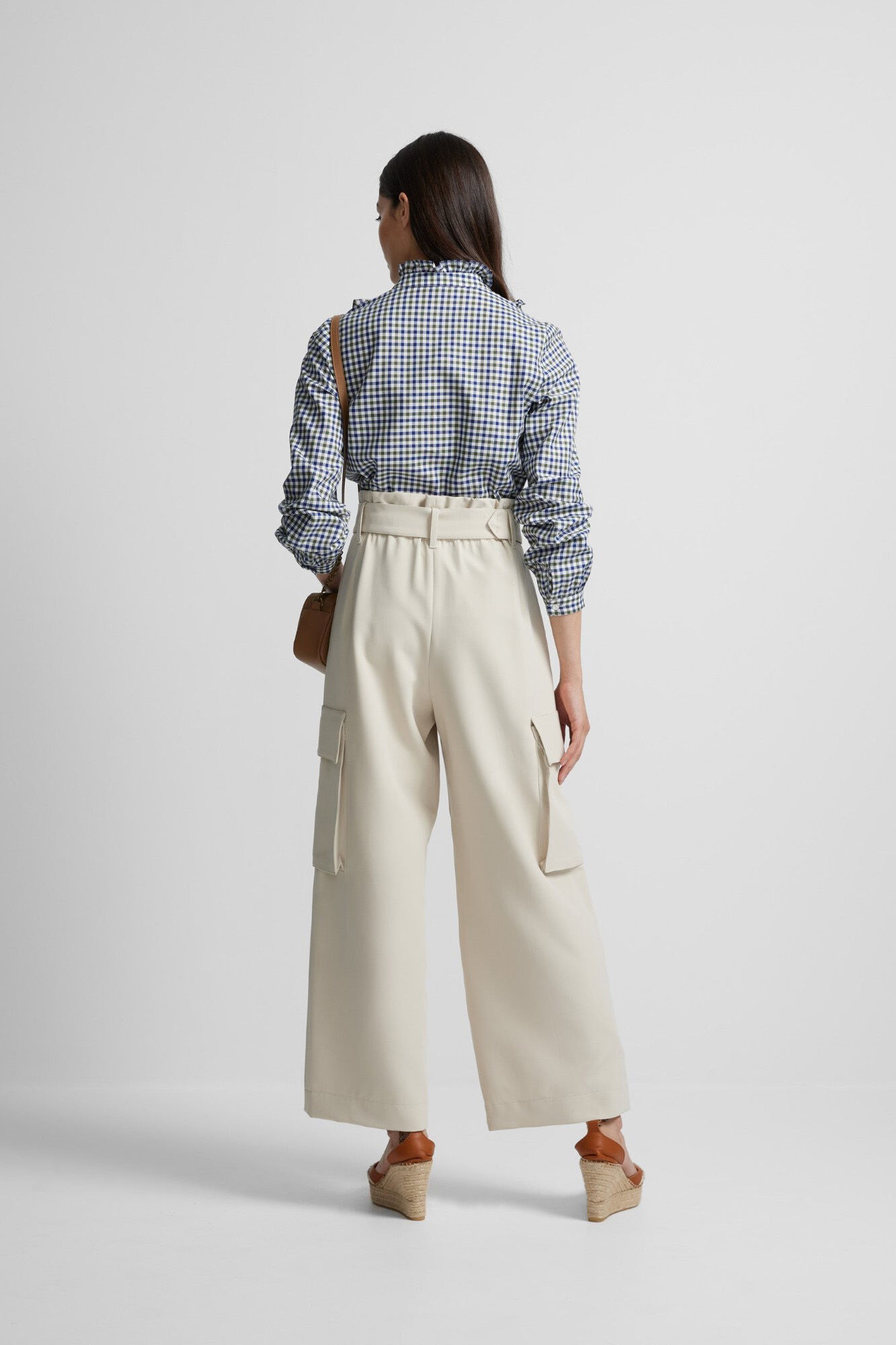 Silbon Blusa jacquard xadrez Multicolorido