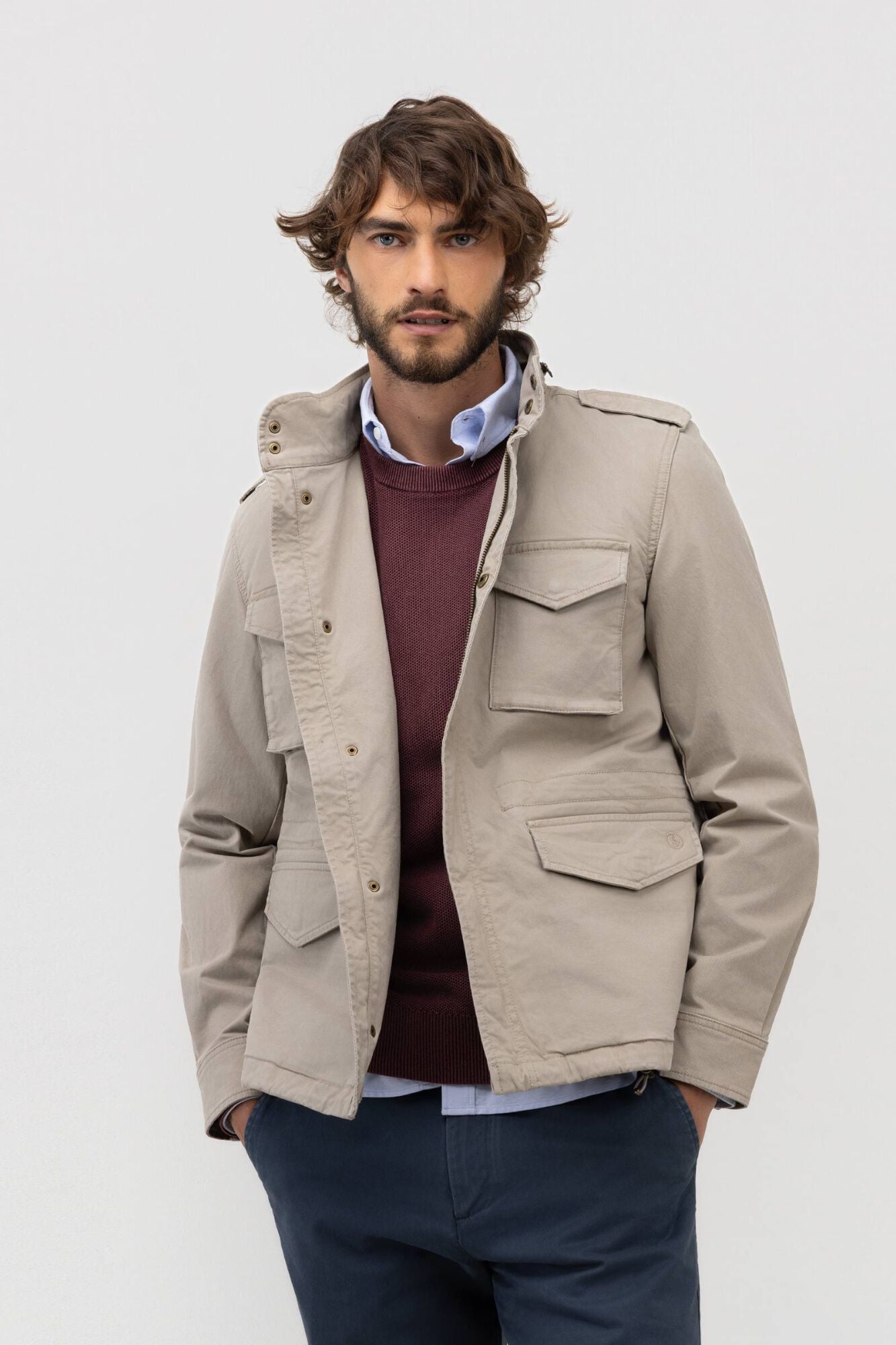 El Ganso Casaco Field Acolchoado Taupe