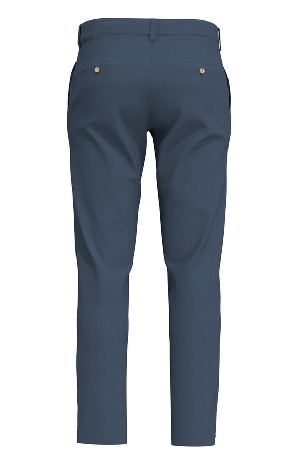Cortefiel Pantalón chino clásico Slim Fit confeccionado con algodón orgánico Azul royal