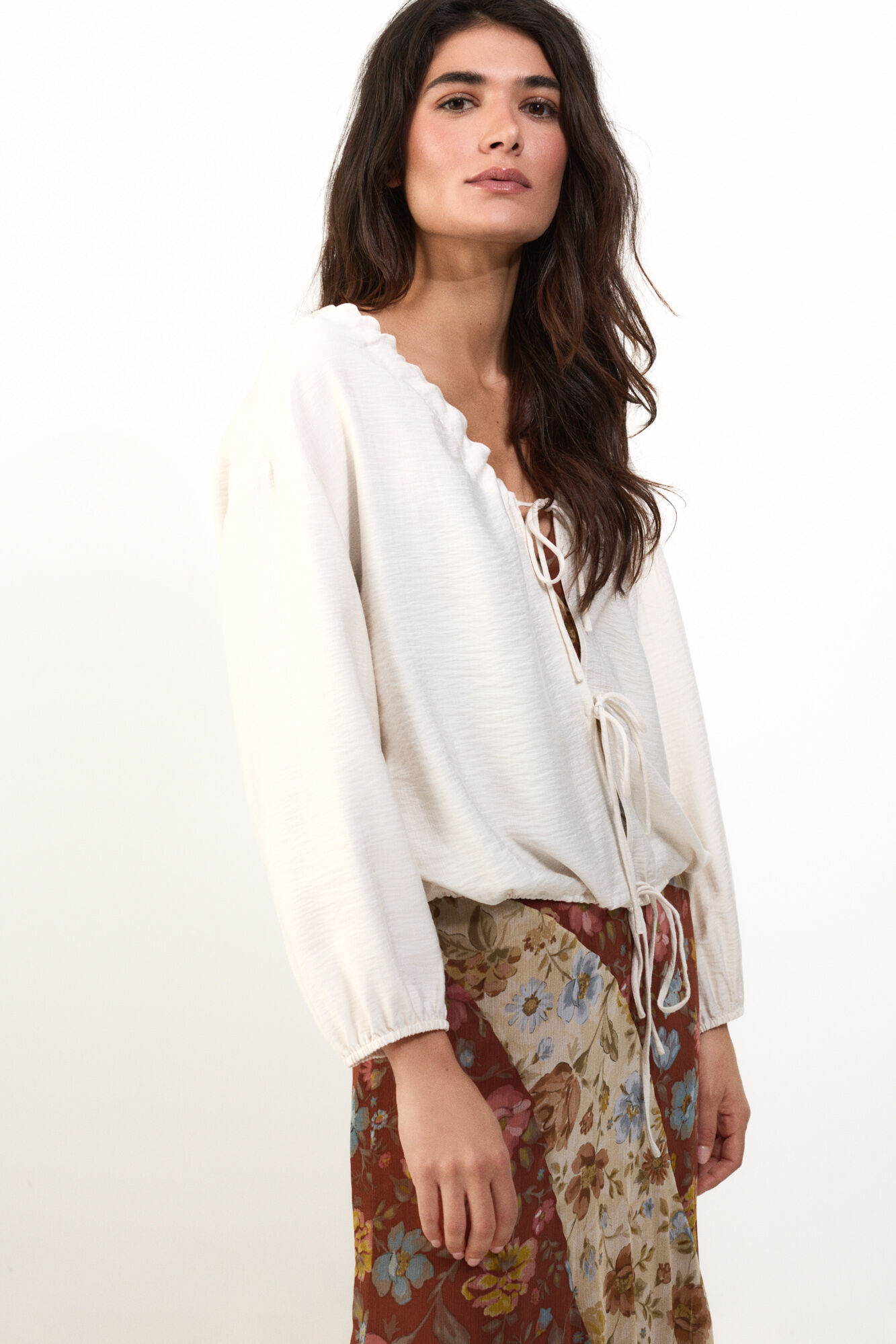 Slowlove Blusa lazadas Blanco