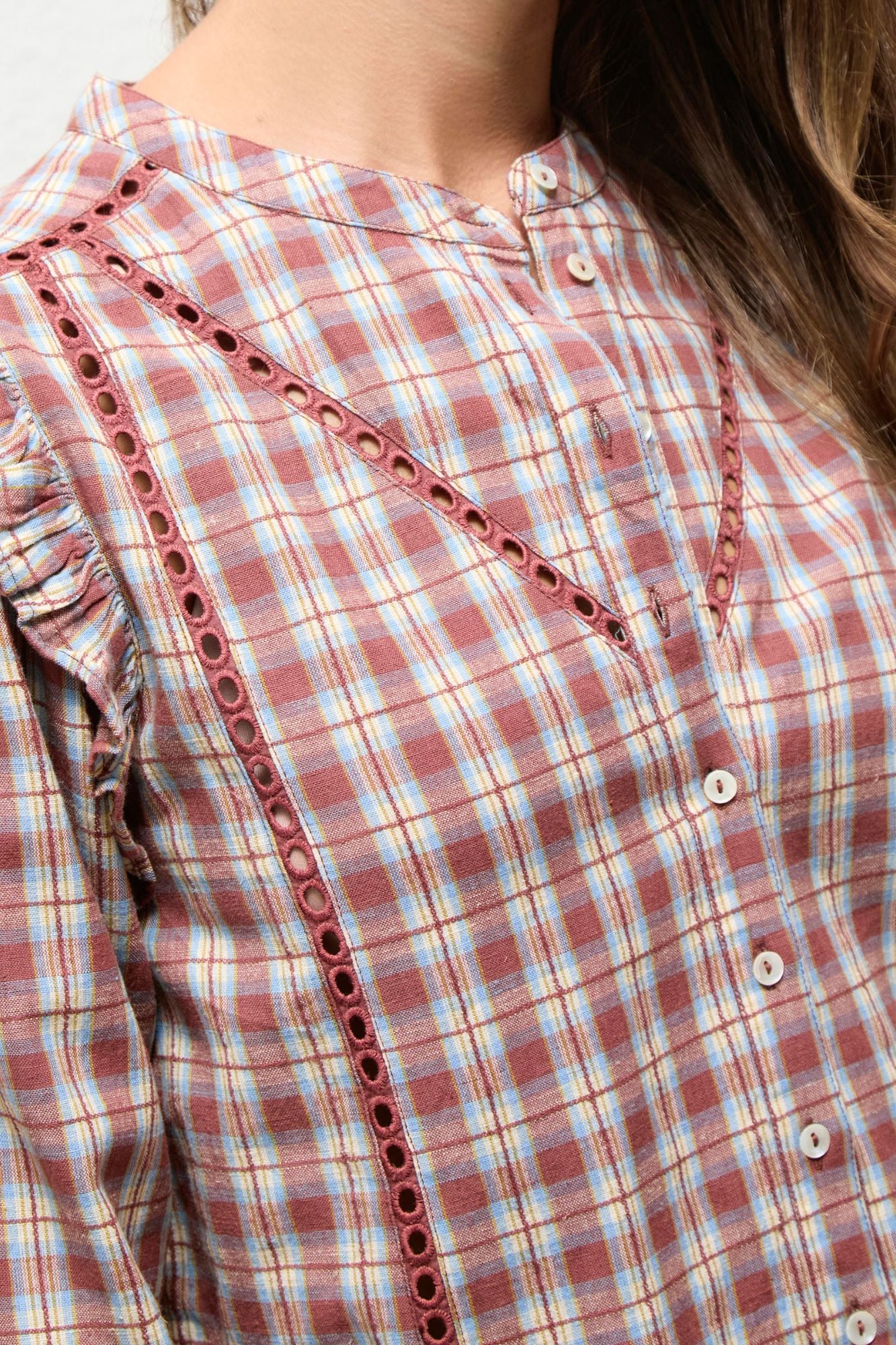 El Ganso Blusa Rosie aos quadrados Multicolorido