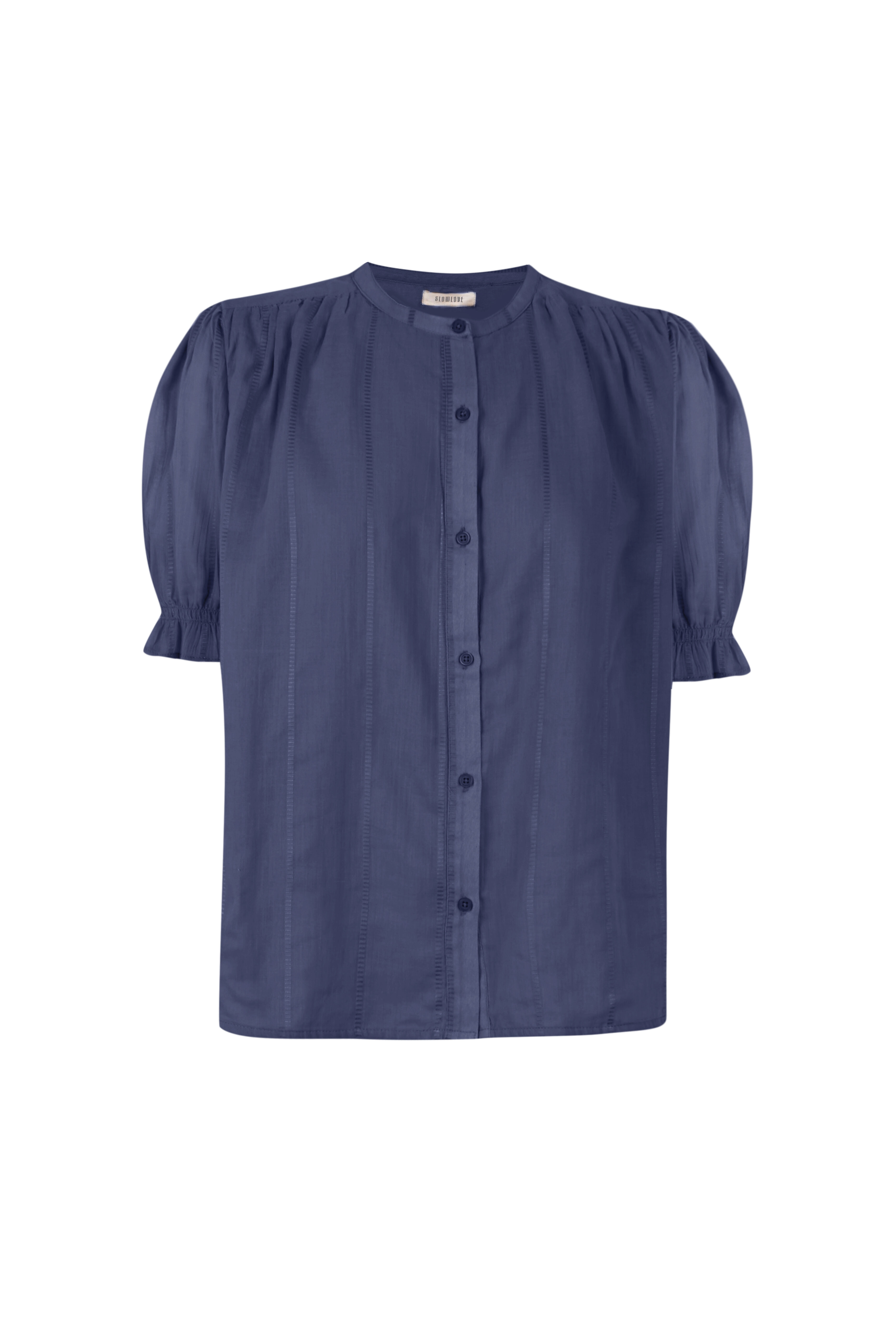 Slowlove Blusa dobby fluido Azul