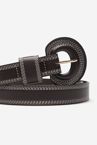 Cortefiel Belt lined with topstitching