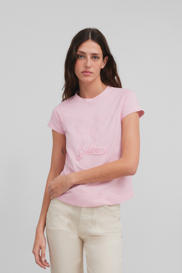 Cortefiel Camiseta woman clasica Rosa