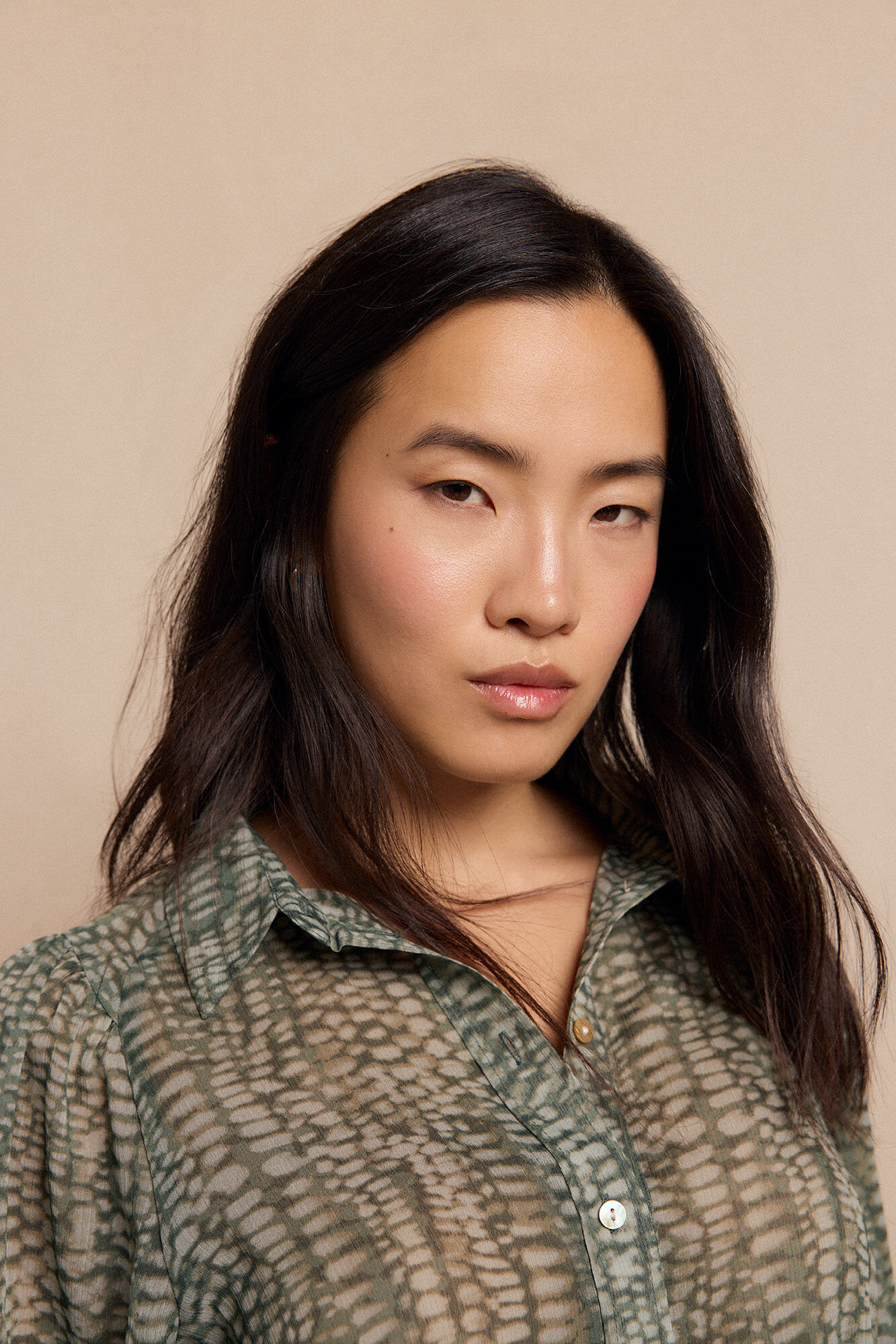 Slowlove Camisa estampada Estampado verde