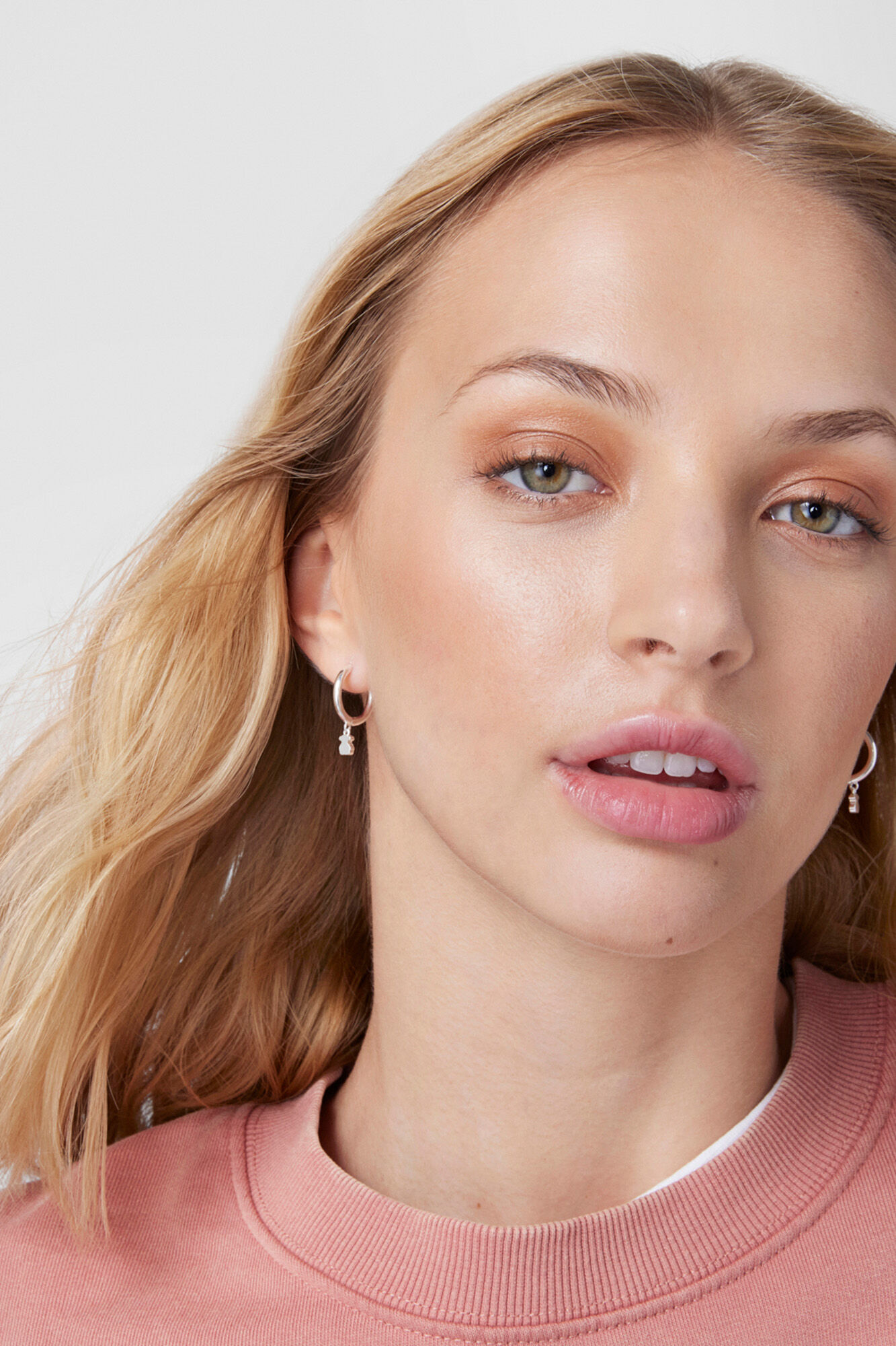 Tous Pendientes de plata Cool Joy Gris