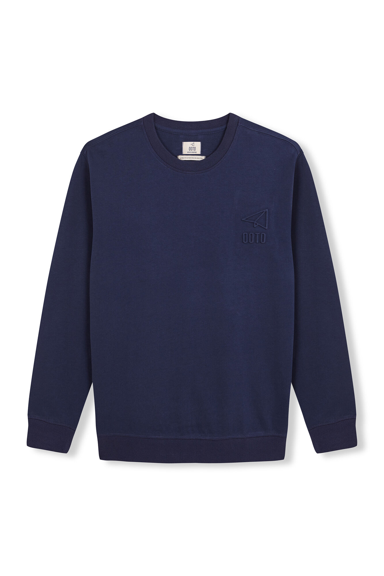 OOTO Sweatshirt com logo em relevo Azul