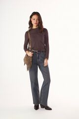 Slowlove Top frunce Brown