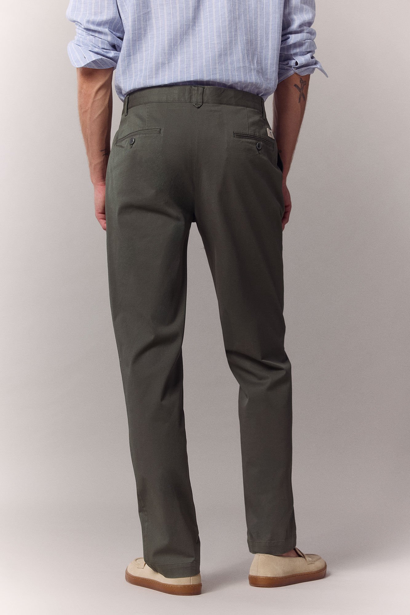 OOTO Cal&ccedil;a de fato coordenada em algod&atilde;o Verde