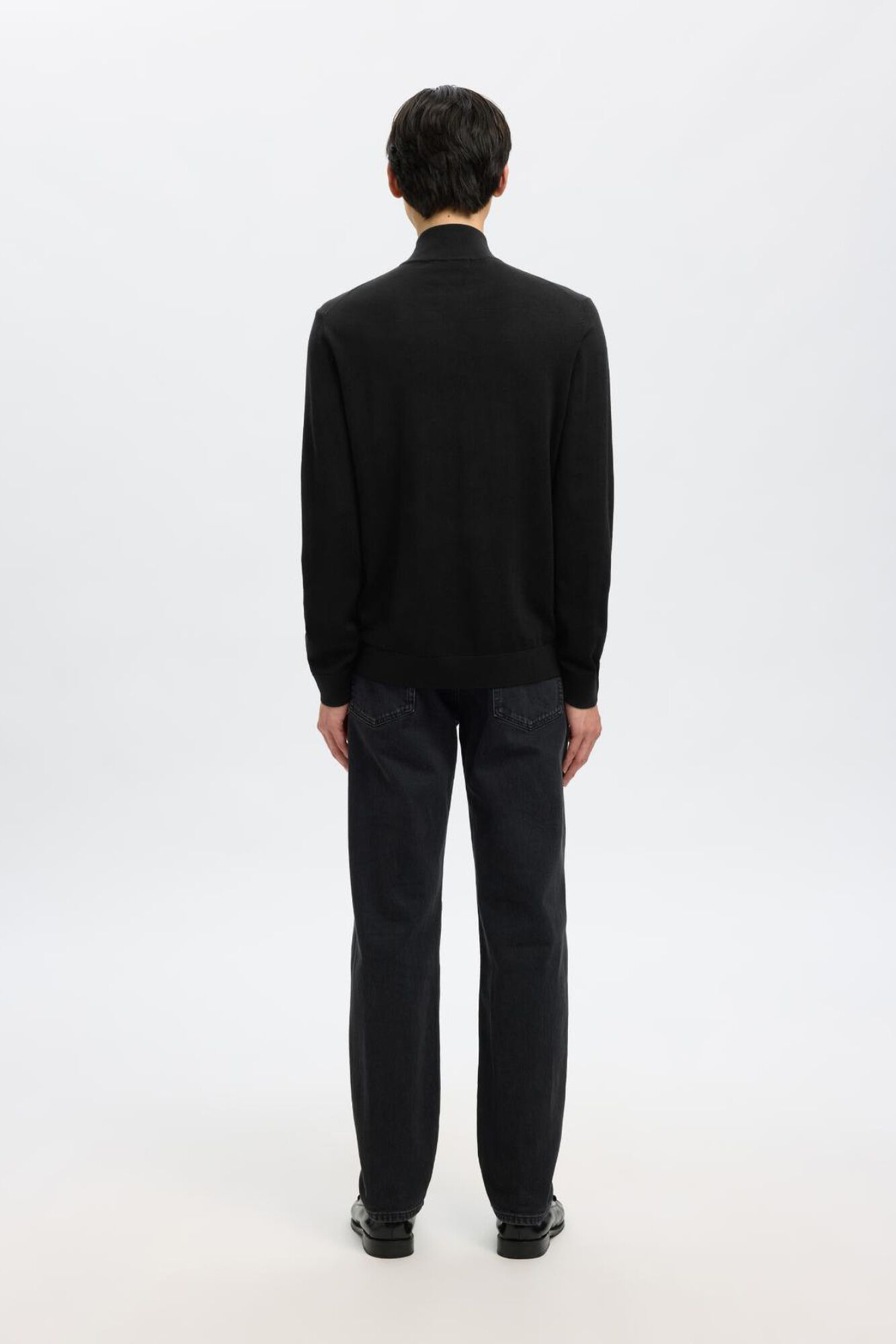 Selected Camisola gola alta Preto