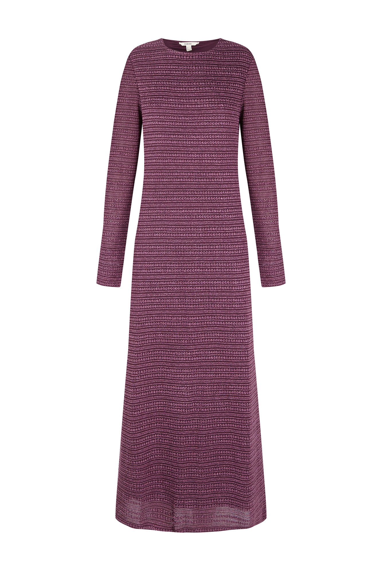 Slowlove Vestido estructura rayas Lila