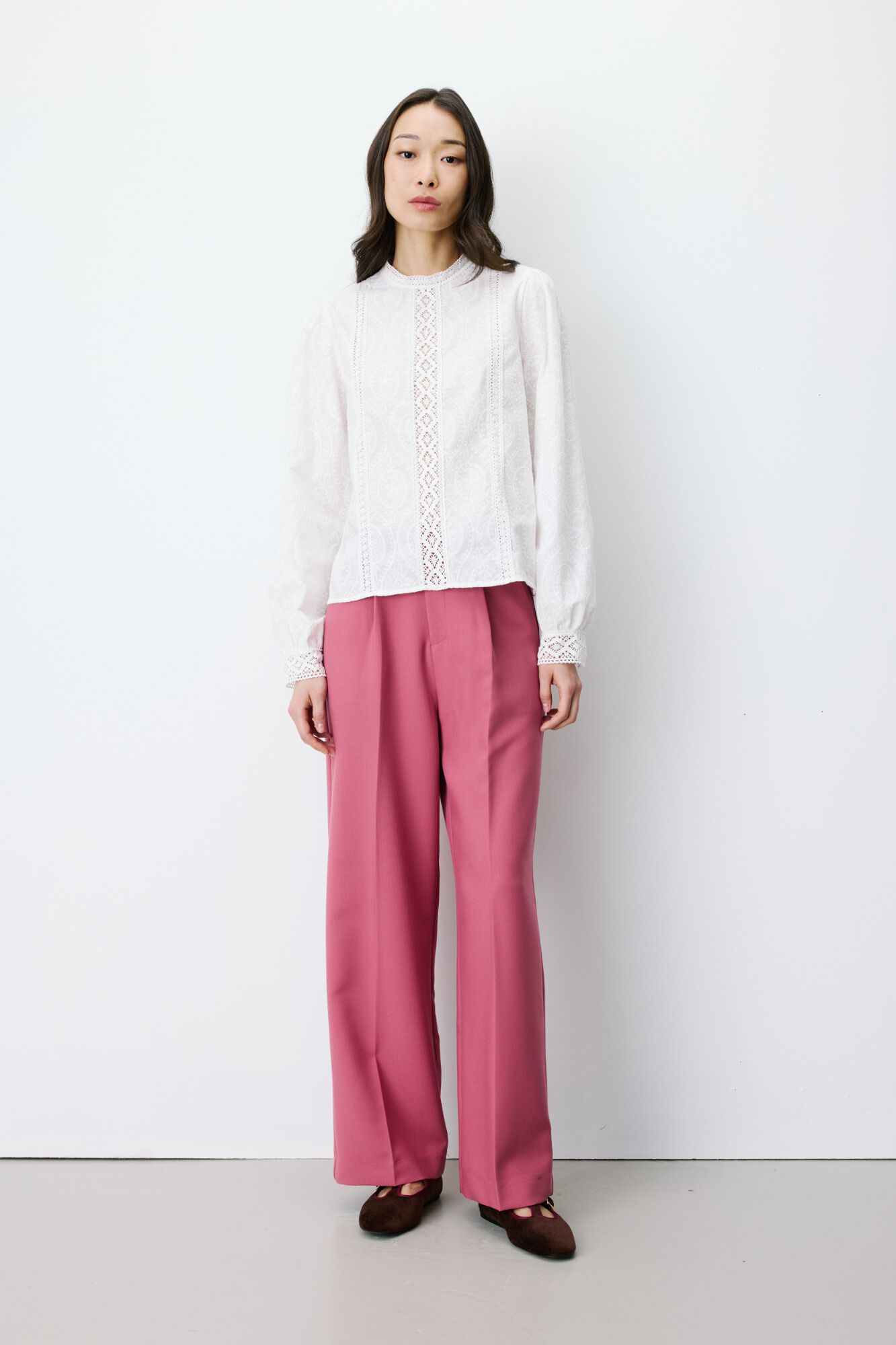 Grace & Mila Blusa de corte reto Abigail Branco