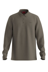 HUGO Polo de manga comprida Verde