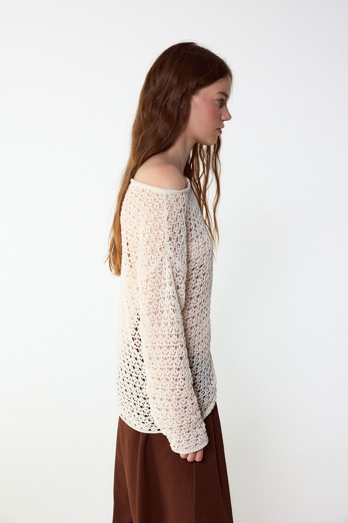 Slowlove Jersey punto calado