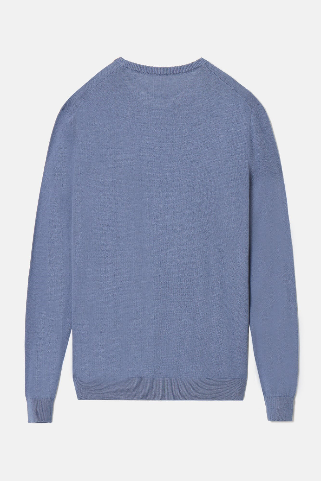 Silbon Jersey liso cuello redondo Azul