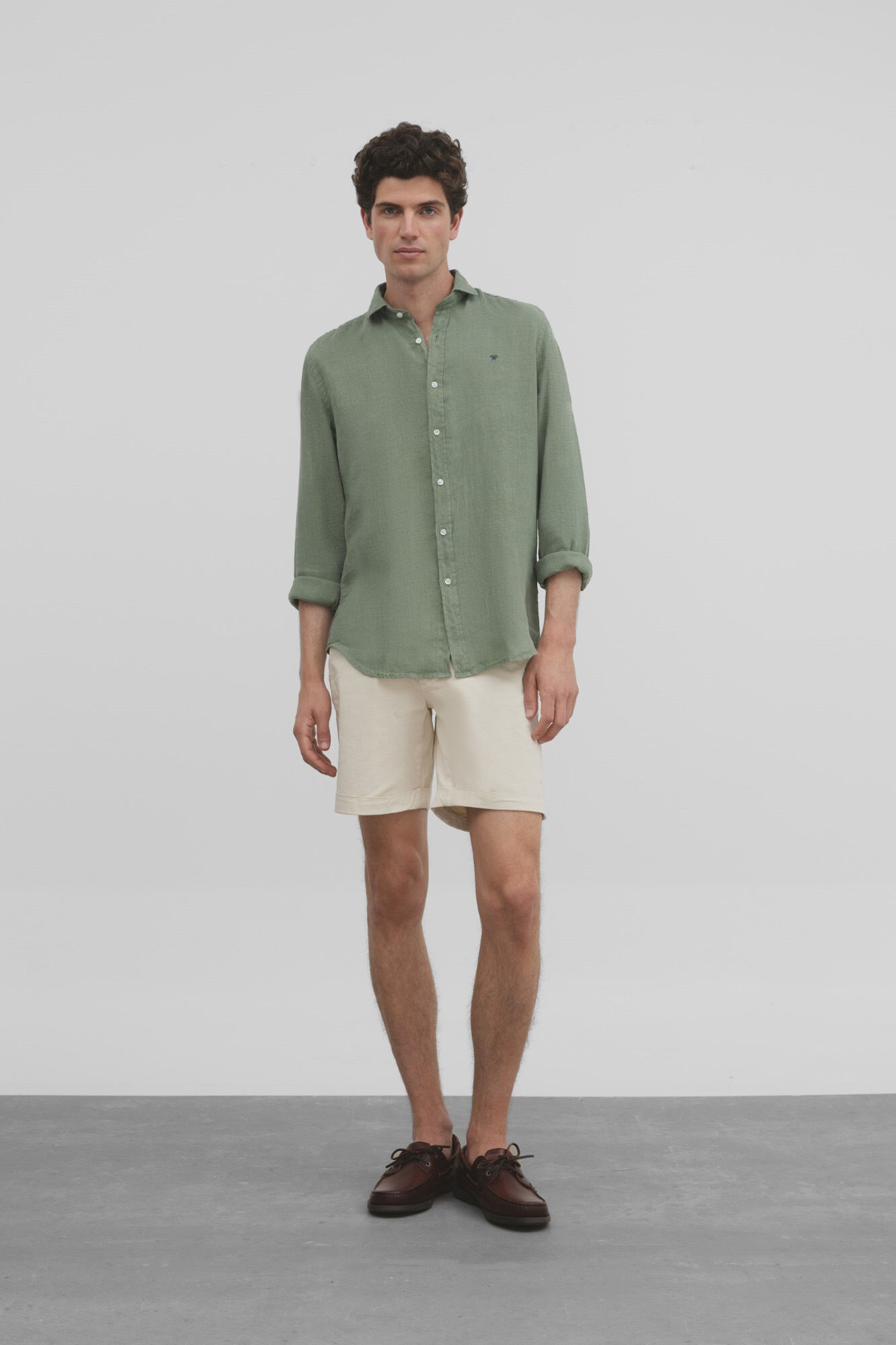 Silbon Camisa sport ligera Verde