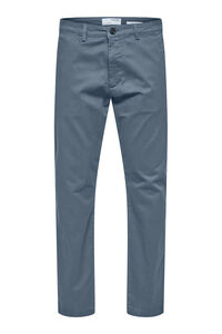 Selected Cal&ccedil;a cal&ccedil;as chino slim fit feita de algod&atilde;o org&acirc;nico 