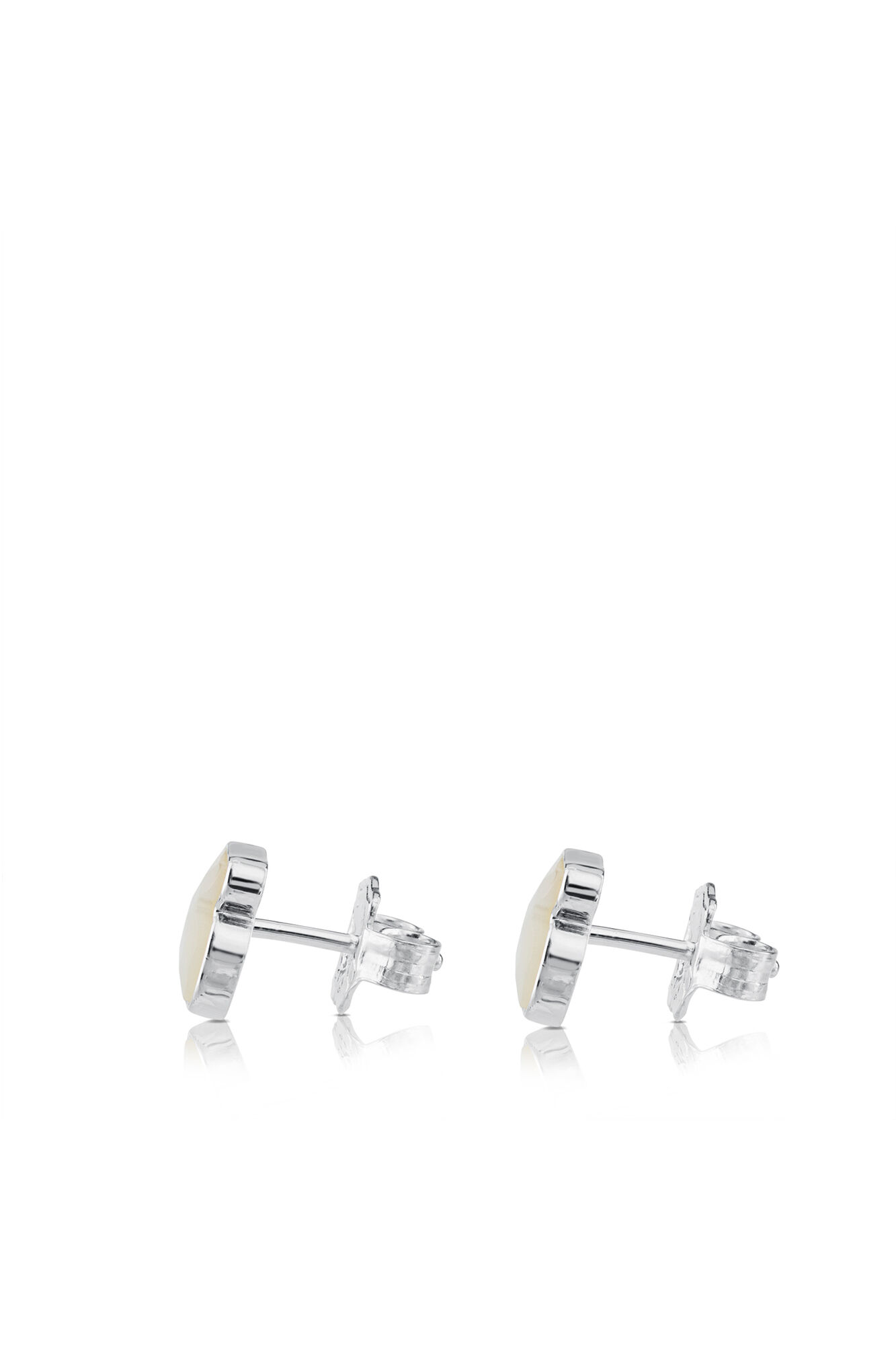 Tous Brincos urso de prata e n&aacute;car Cinzento