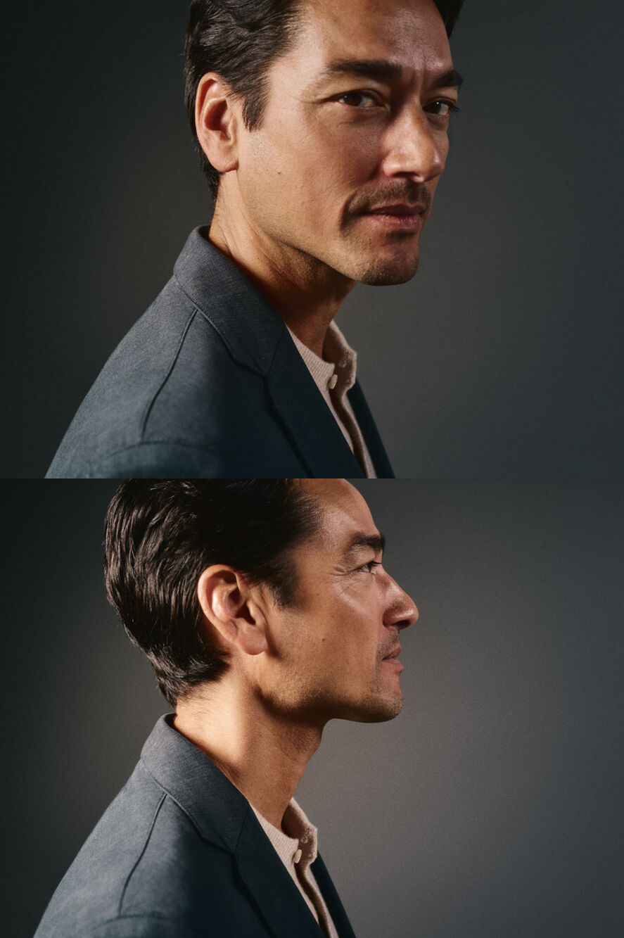 OOTO Americana traje algod&oacute;n coordinado Azul marino