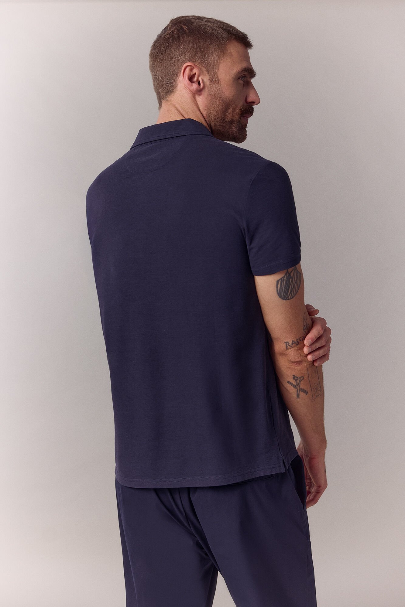 OOTO Polo refinado Azul