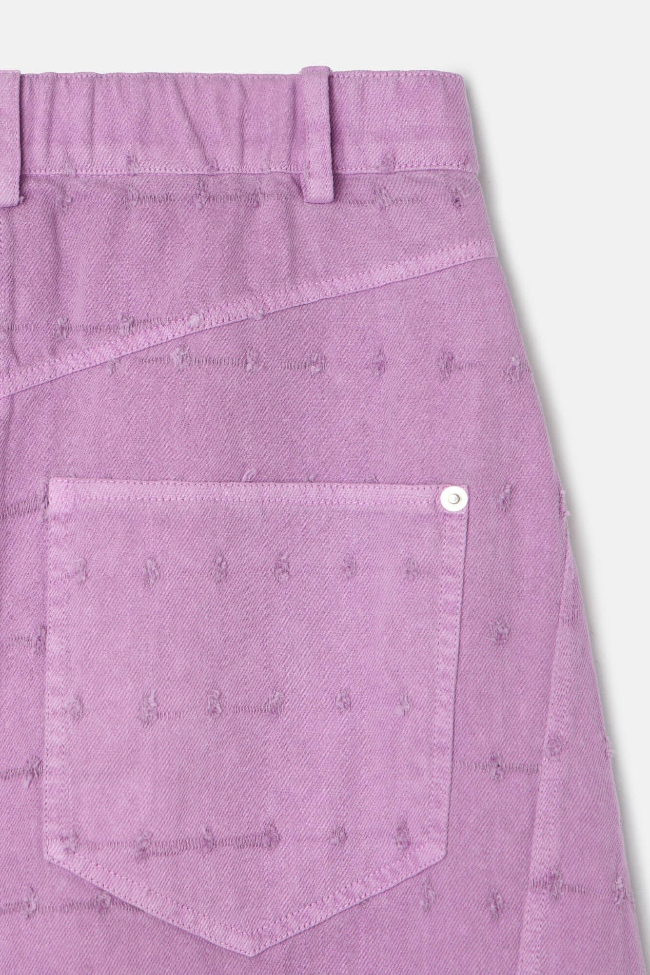 Silbon Falda denim calada Morado