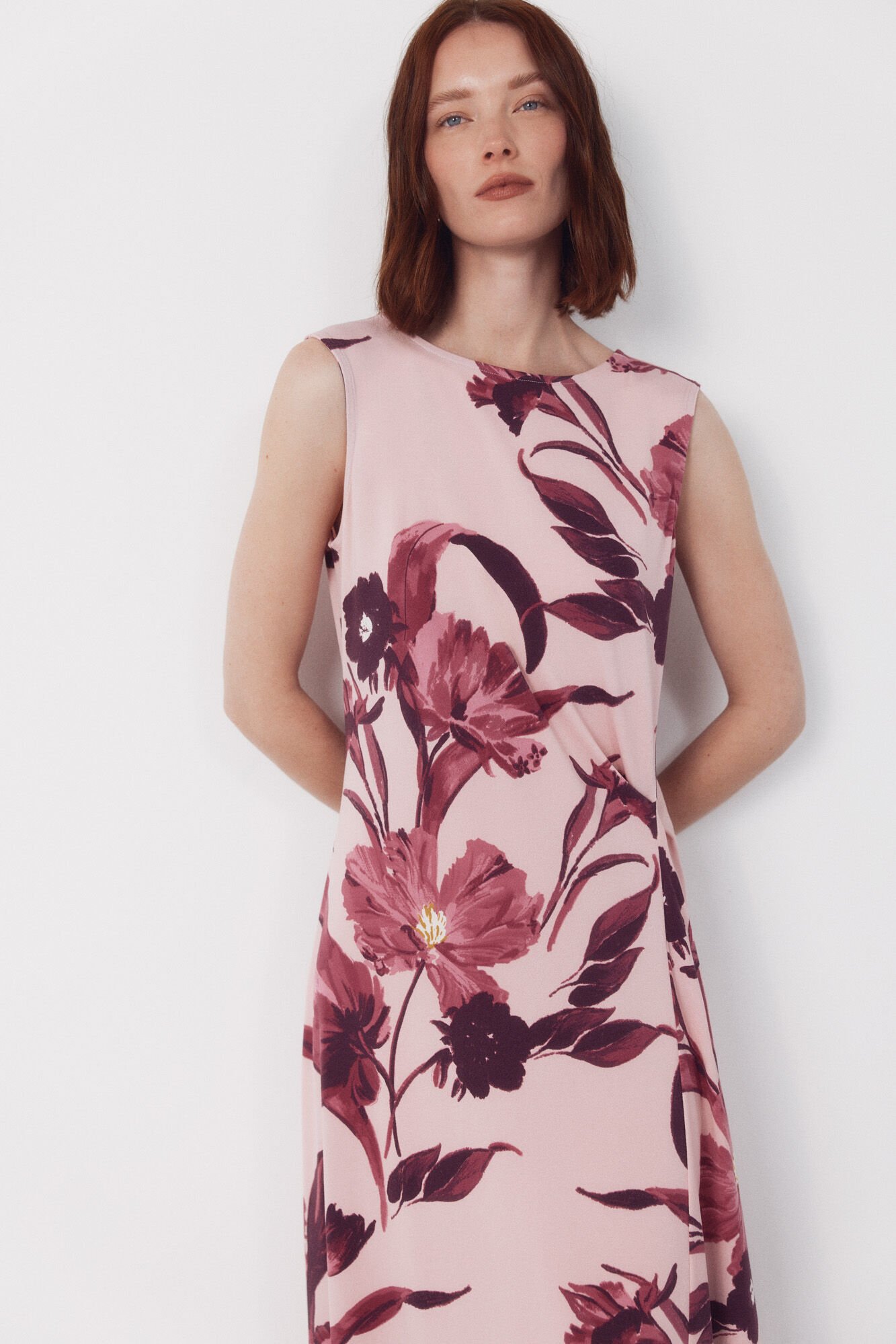 Cortefiel Side knot dress Multicolour