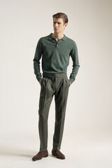 PuroEGO Calças Gurkha slim fit Verde