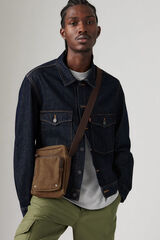 Levi's Bandolera peque&ntilde;a cremallera Marr&oacute;n oscuro