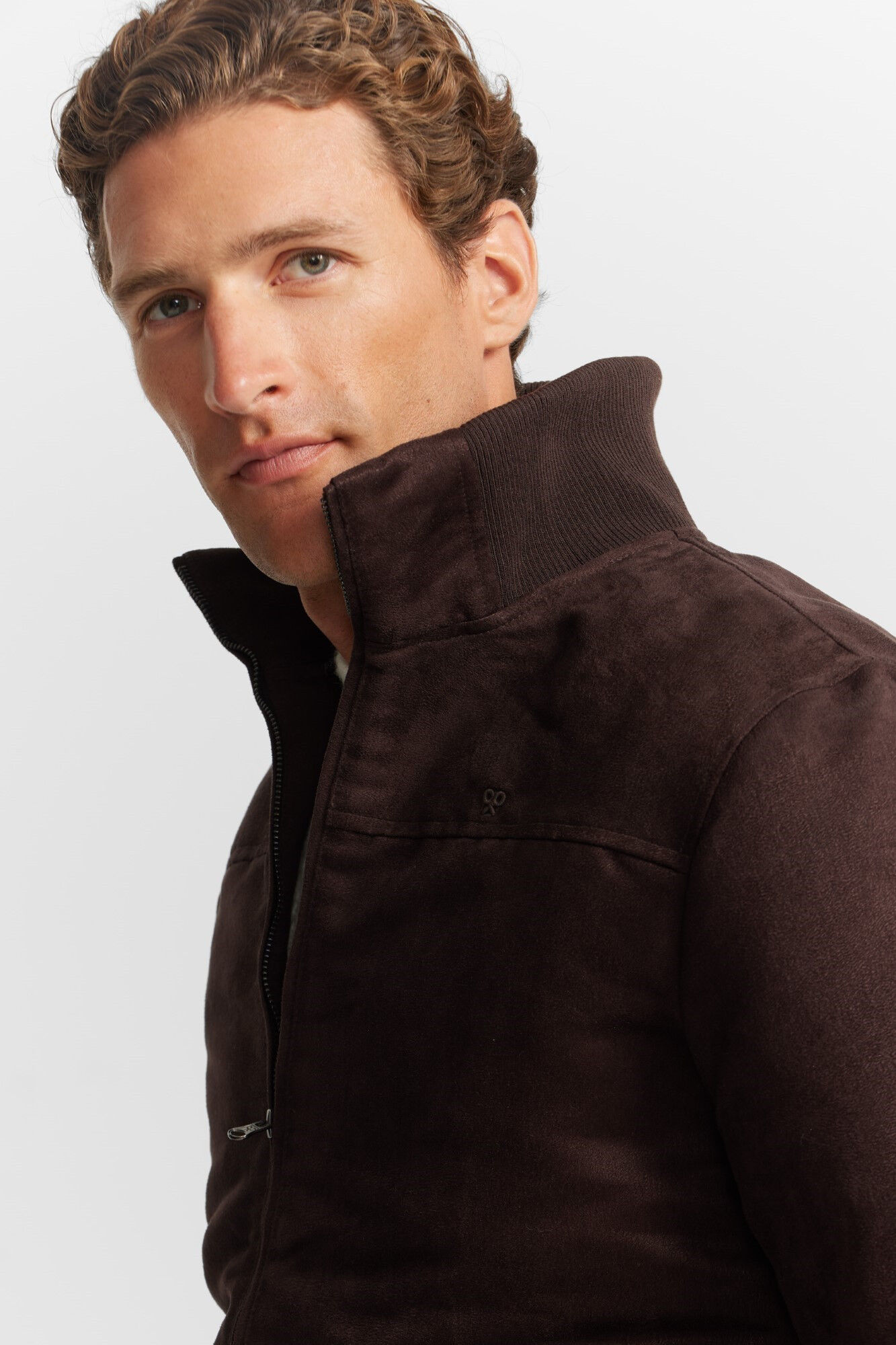 Silbon Suede jacket Brown