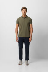 Silbon Polo liso clássica Verde