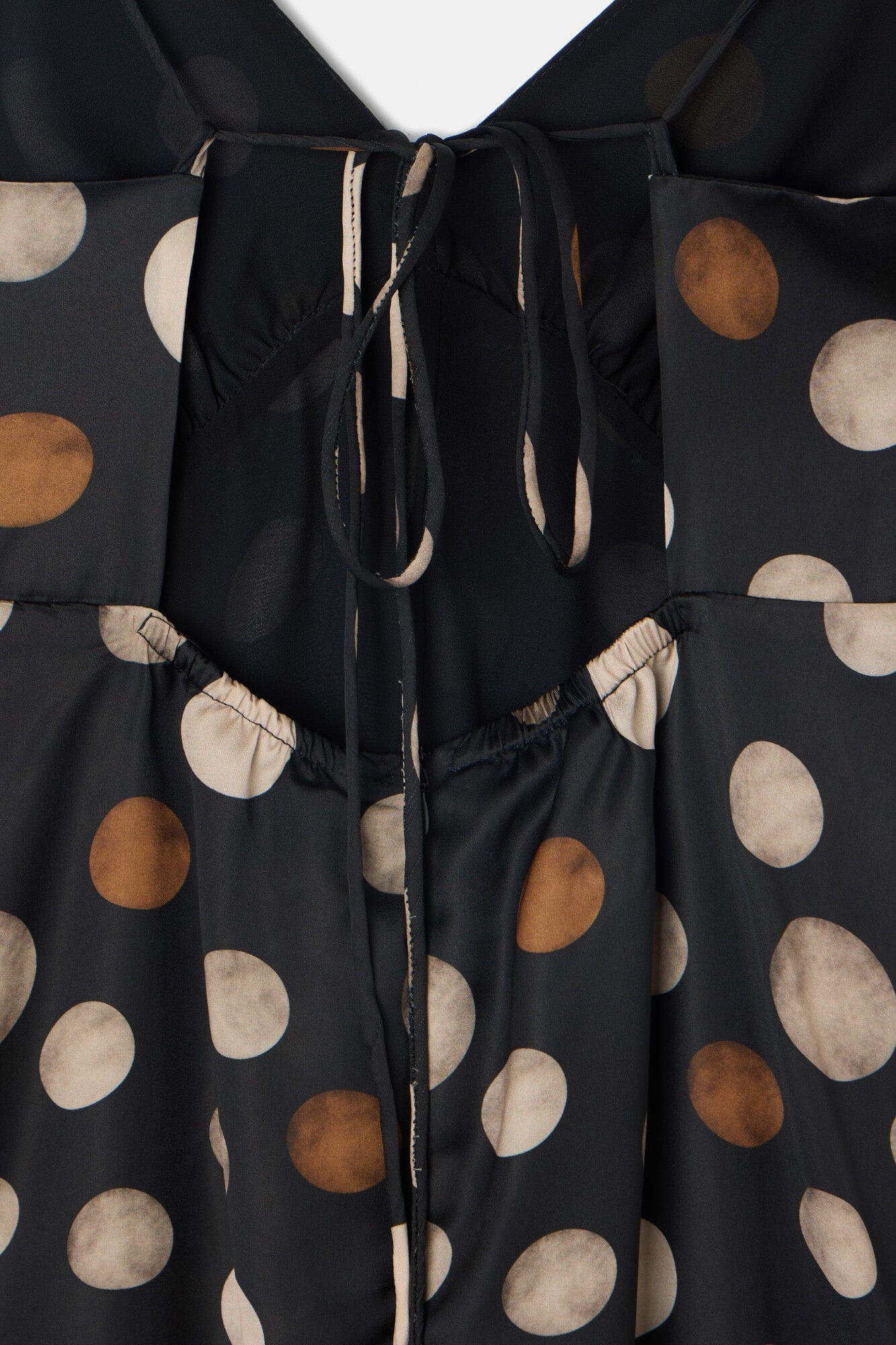 Silbon Vestido midi lunares Multicolor