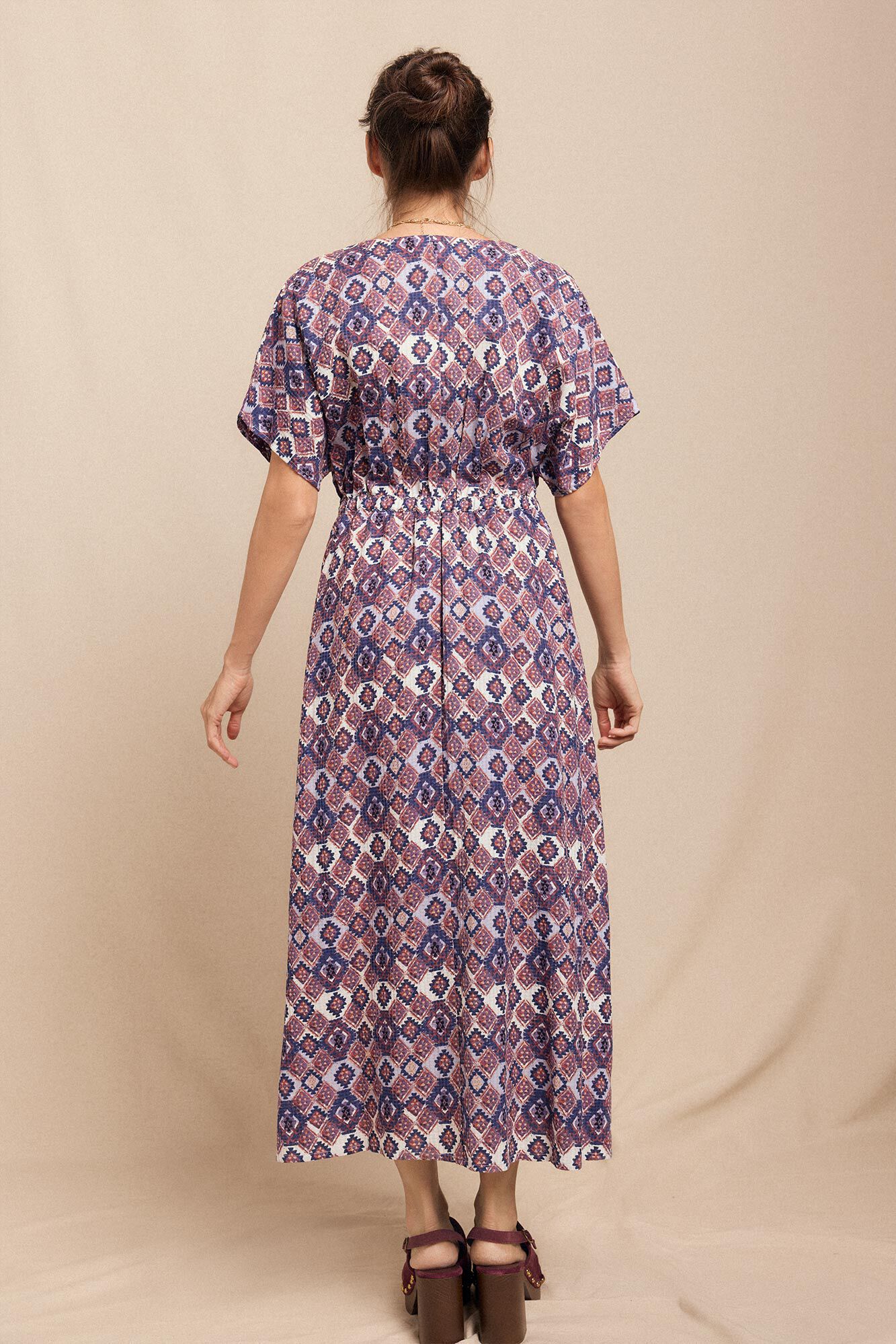 Slowlove Vestido longo estampado Multicolorido