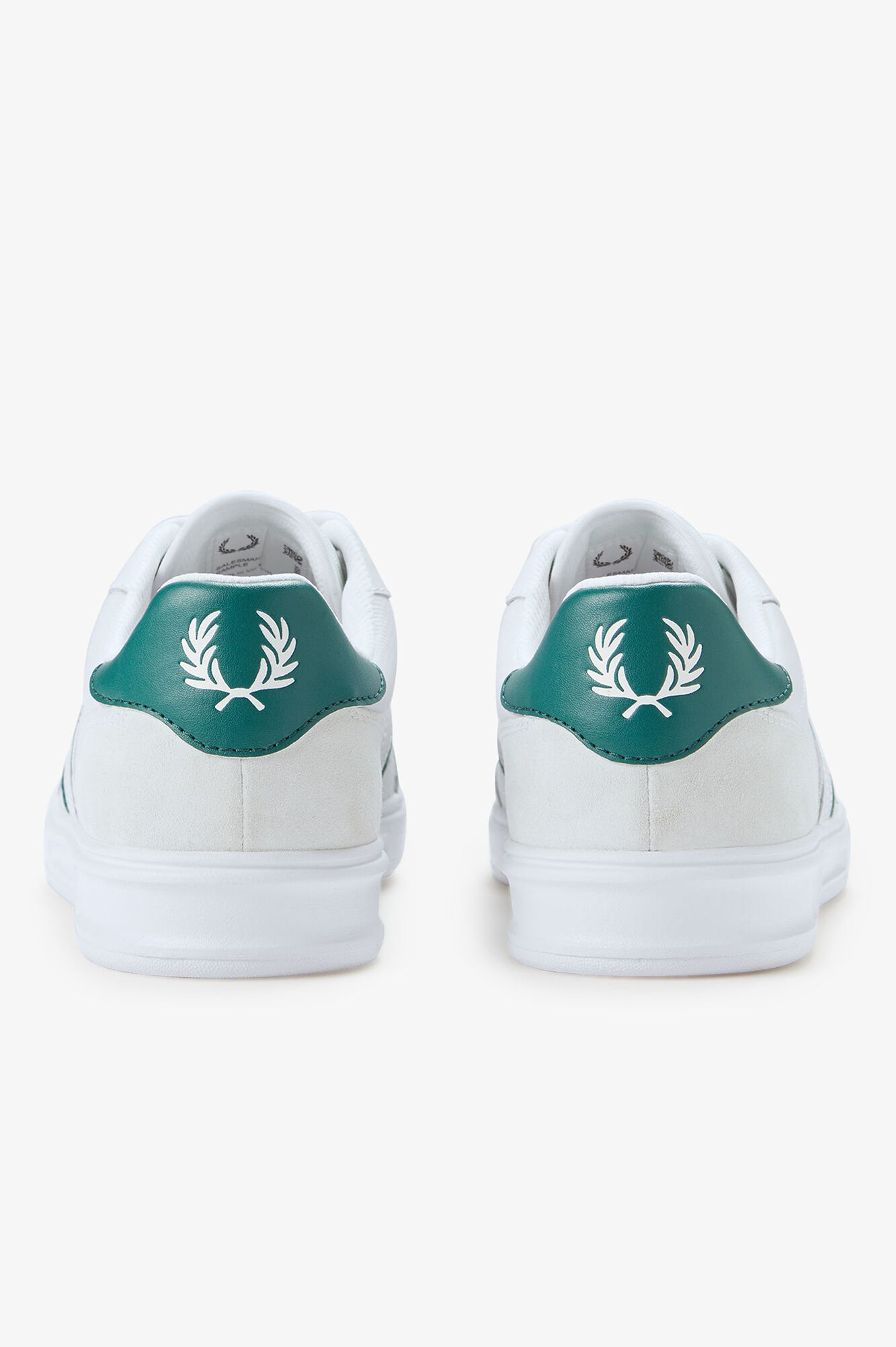 Fred Perry B4 embossed leather/suede sneaker White