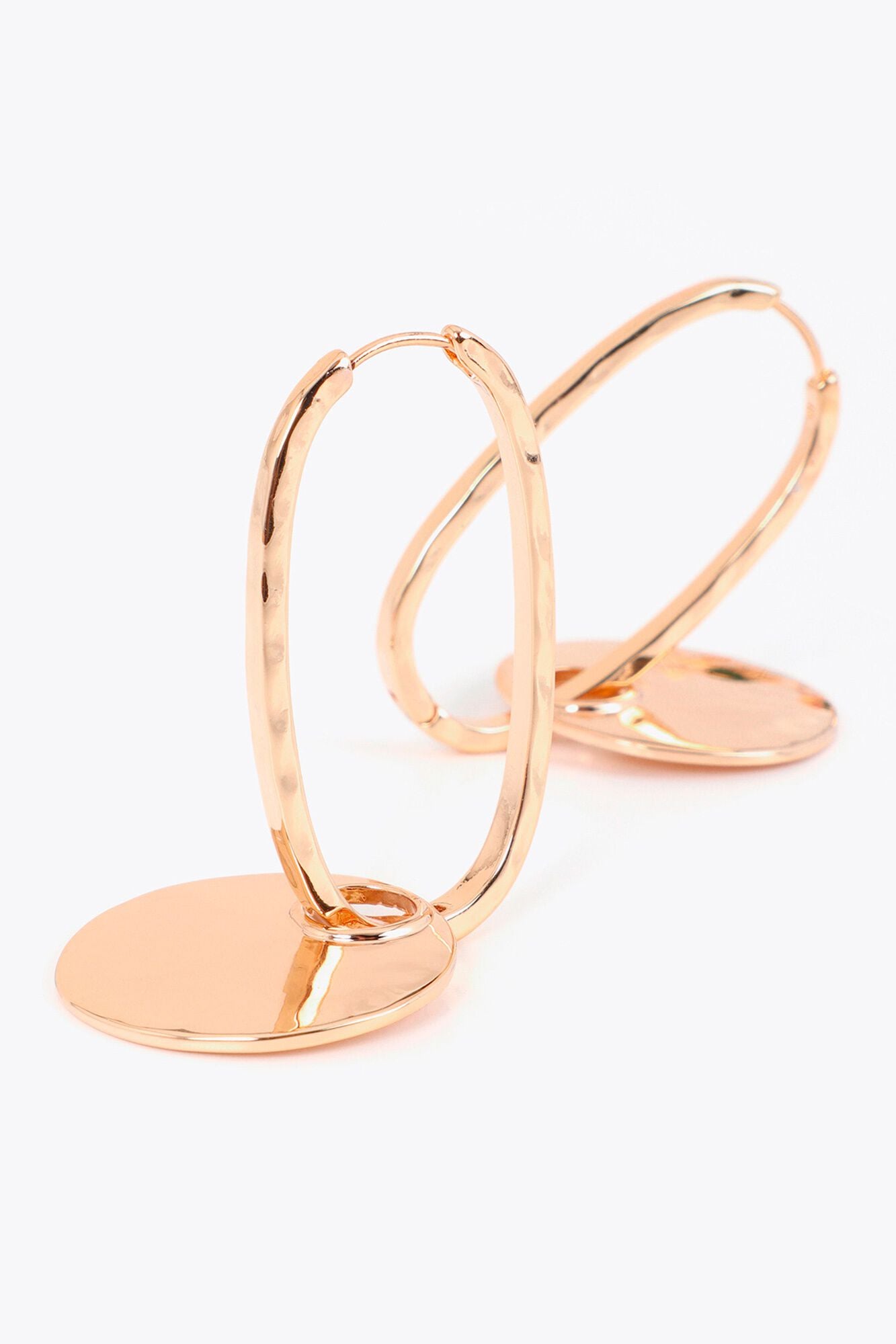 Lola Casademunt Detachable oval ring earrings Gold