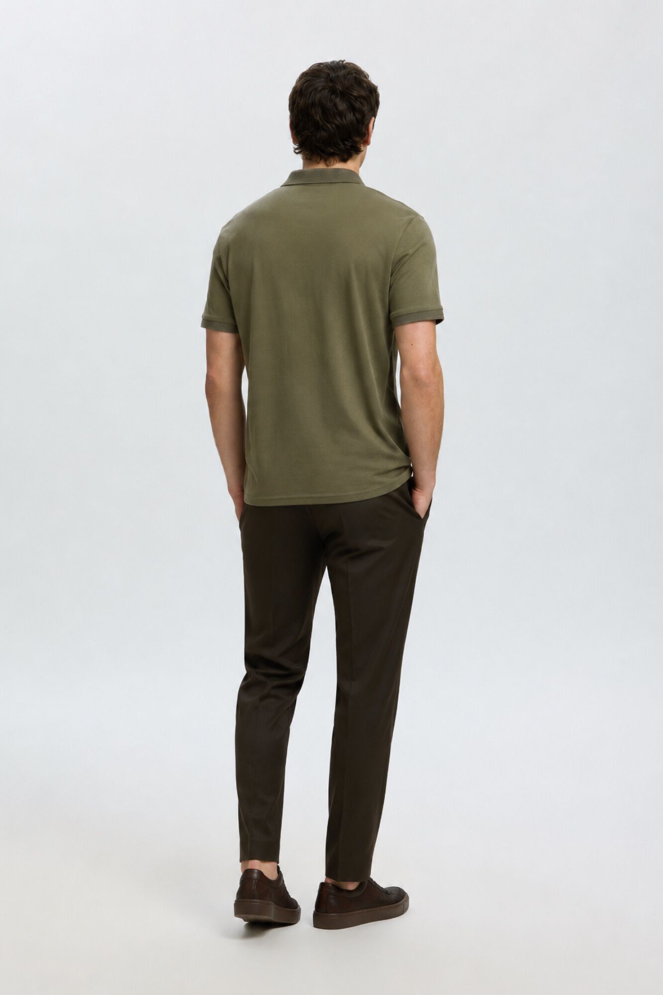 Selected Polo b&aacute;sico em piqu&eacute; Verde