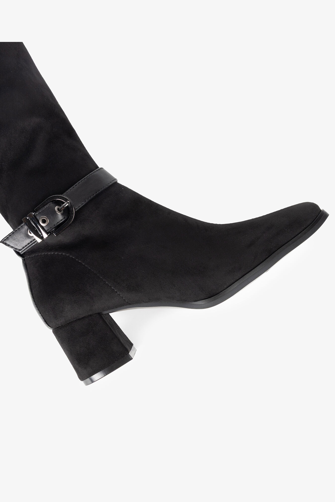 Popa Women's Flare Suede Boot Black