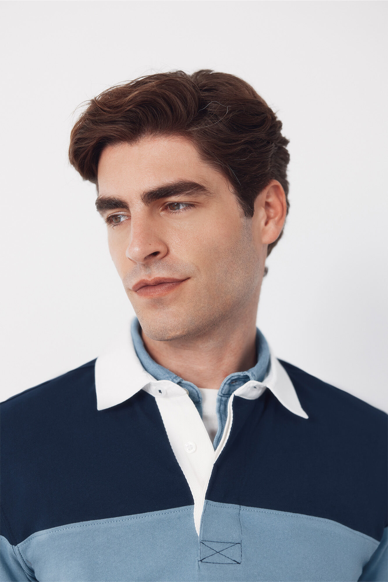 Cortefiel Rugby shirt  Navy