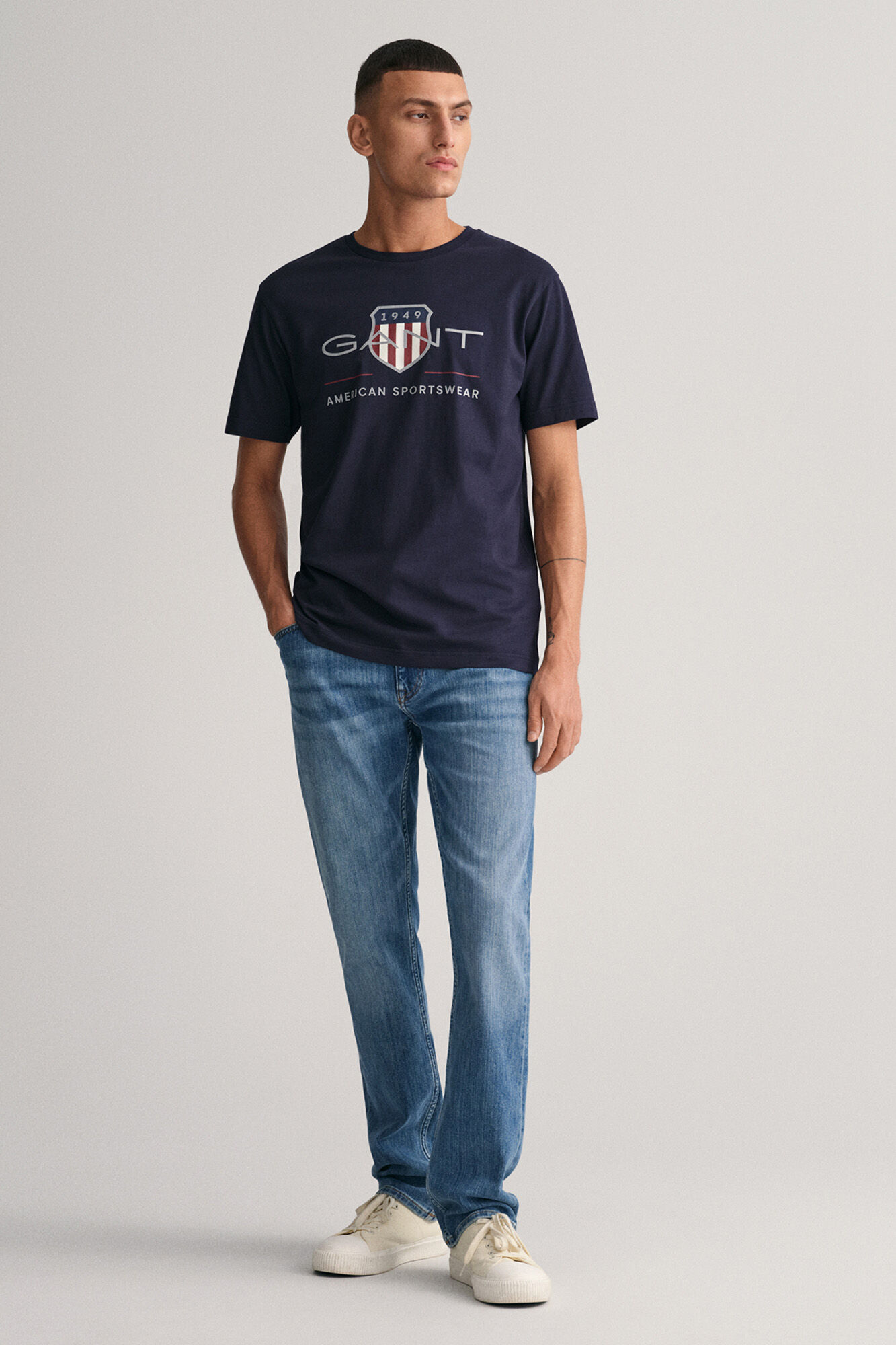 Gant Camiseta Archive Shield Azul marino